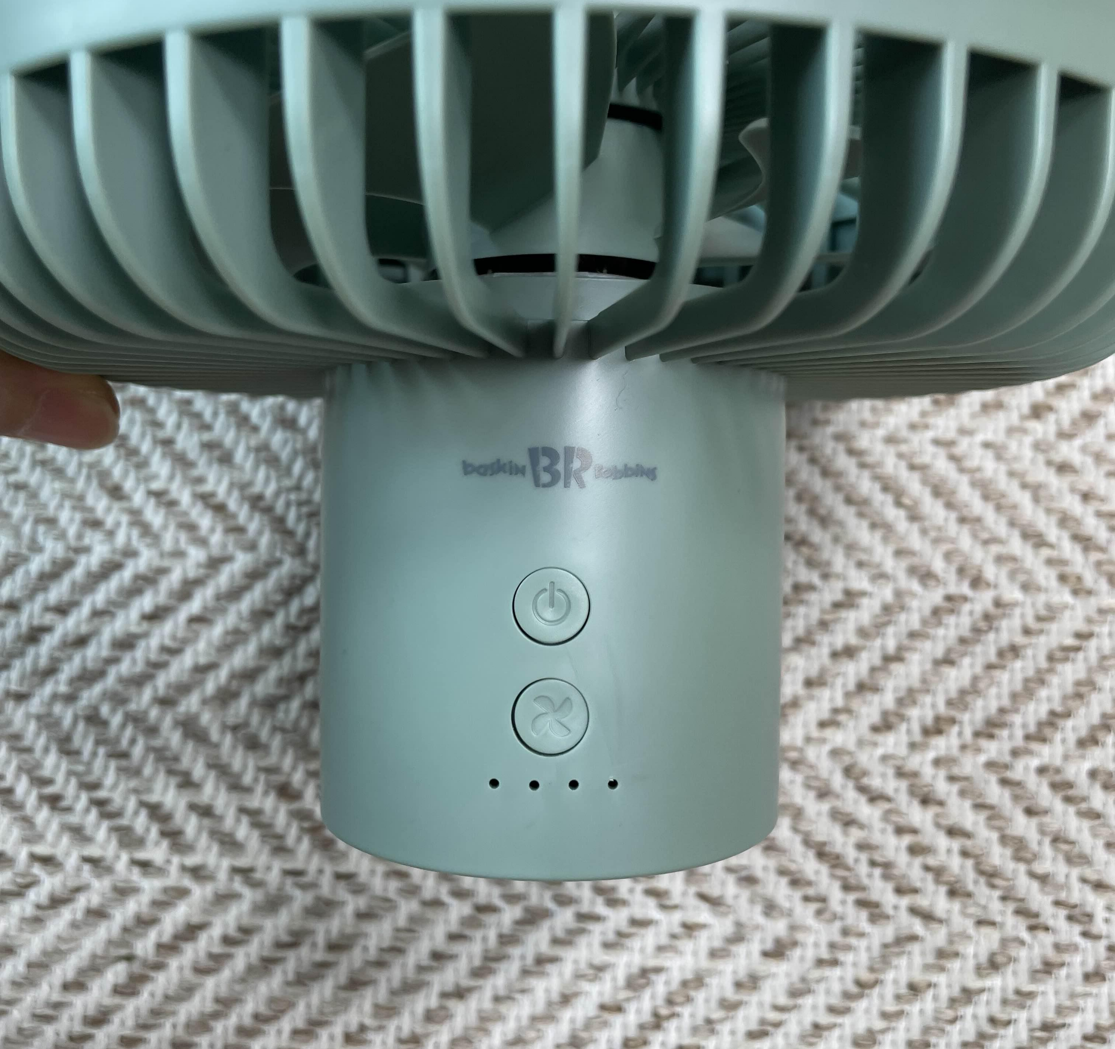 캠핑용 트라이 팟 선풍기 조작 방법