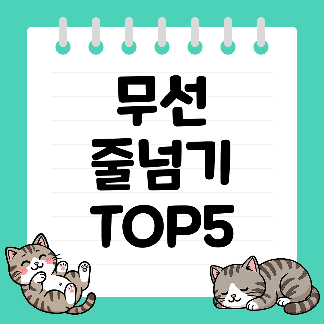 실내에서도 유산소 운동하기 좋은 무선 줄넘기 추천 TOP5