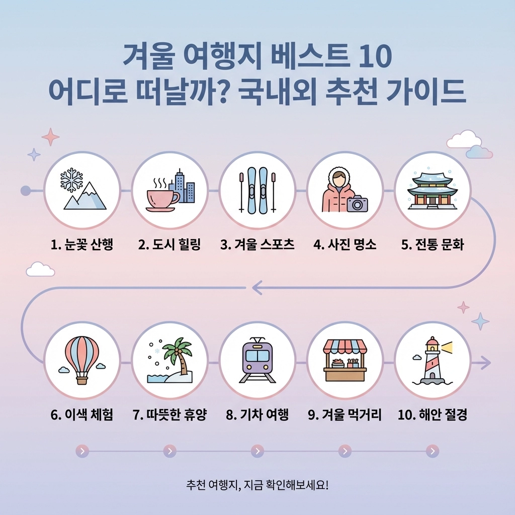 겨울 여행지 베스트 10 어디로 떠날까 국내외 추천 가이드