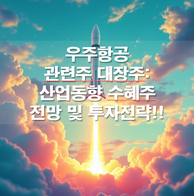 우주항공 관련주 대장주: 산업동향 수혜주 전망 및 투자전략!!