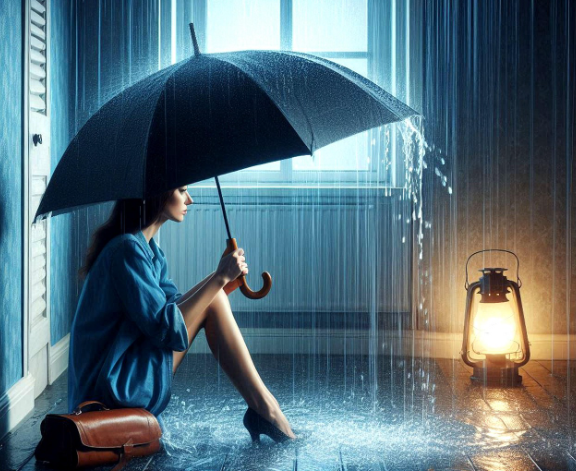 외로움을 느끼는 여자