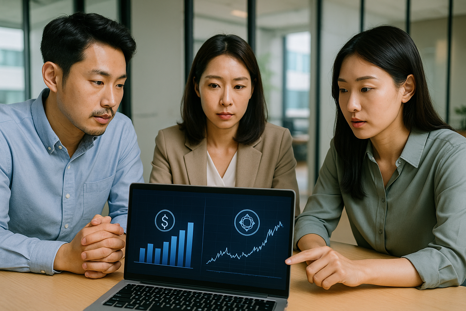 주식과 암호화폐 중 투자처 검토 미팅