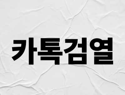 카톡 검열