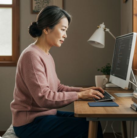 50대 여성 부업관련 이미지