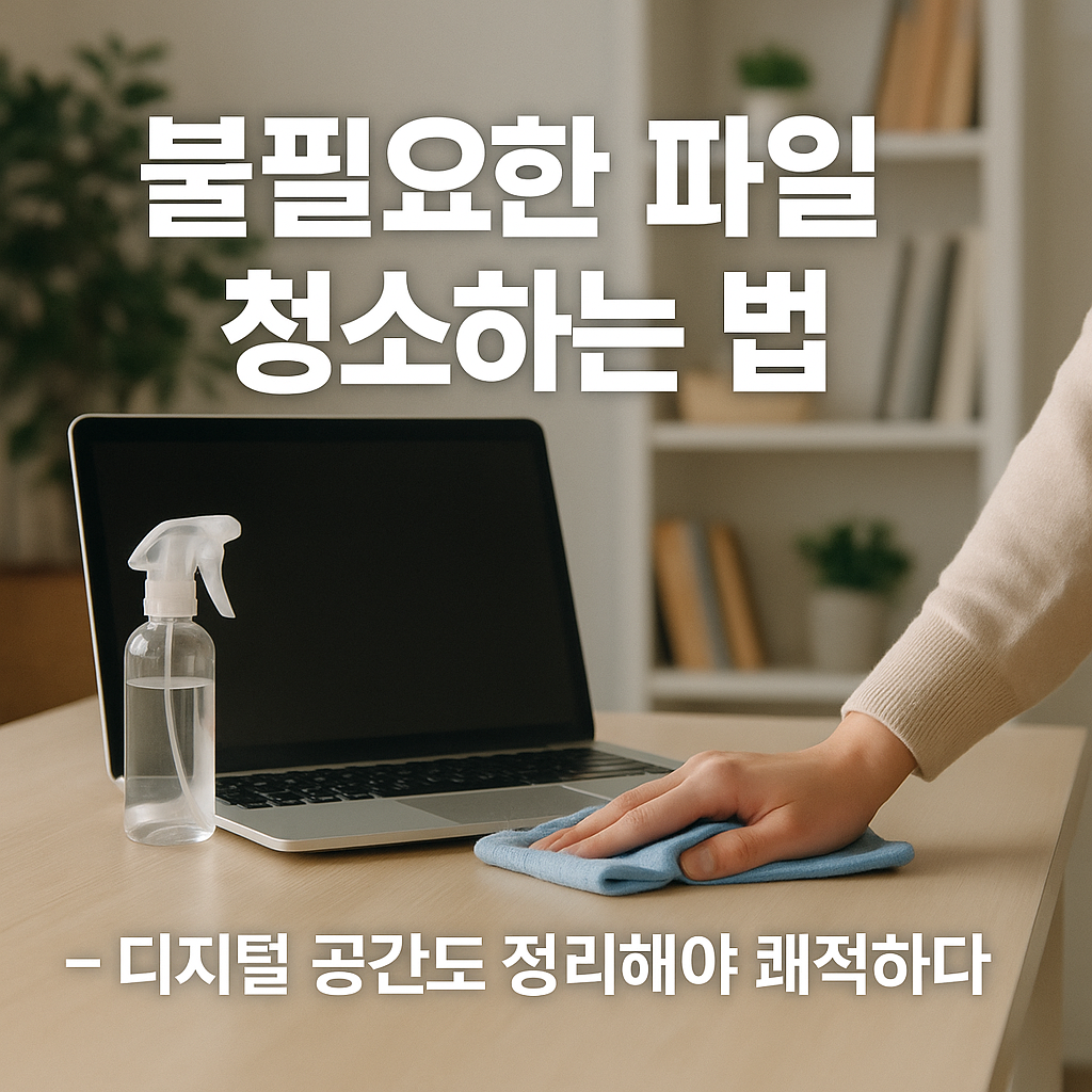 불필요한 파일 청소하는 법 – 디지털 공간도 정리해야 쾌적하다