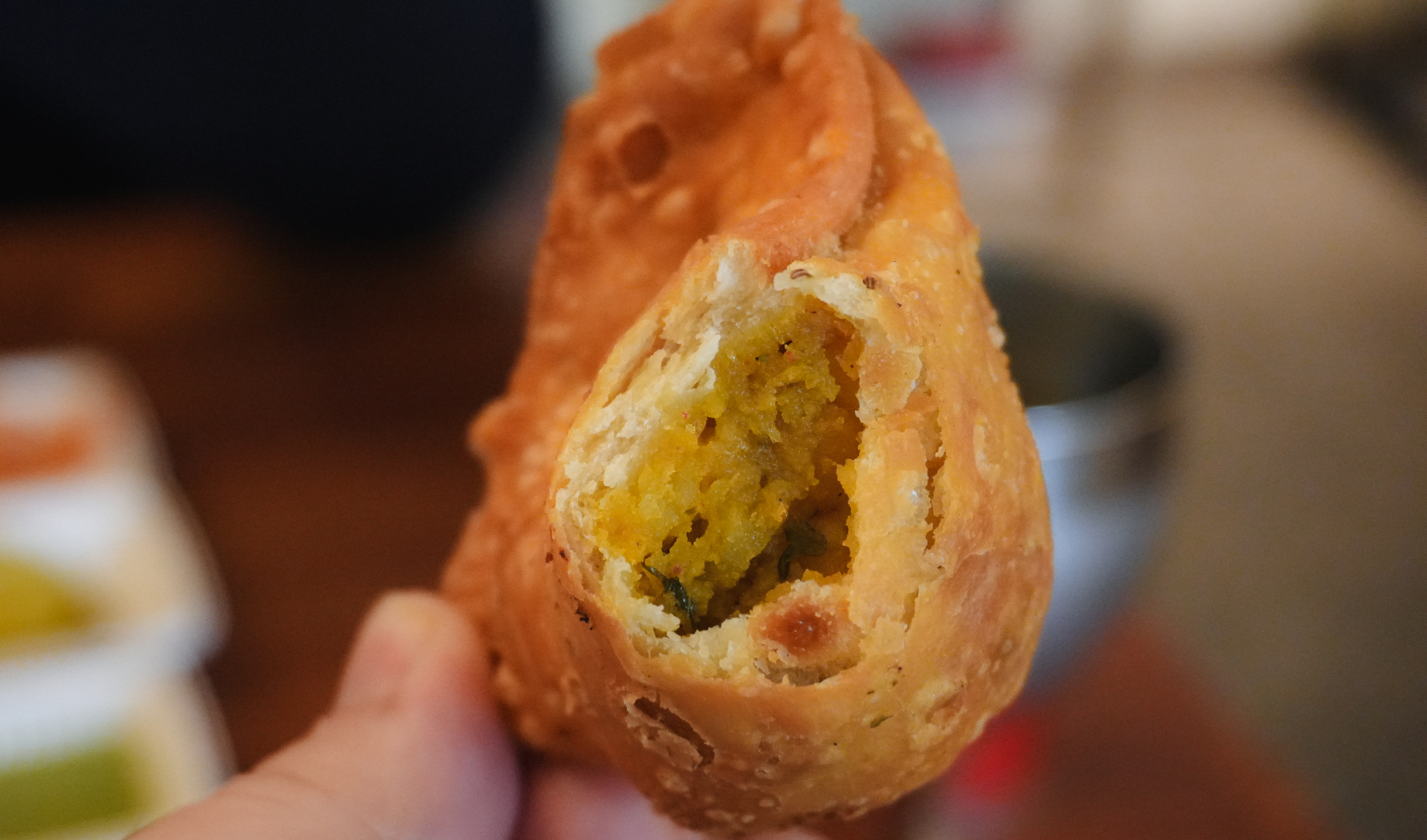 사모사 클로즈업