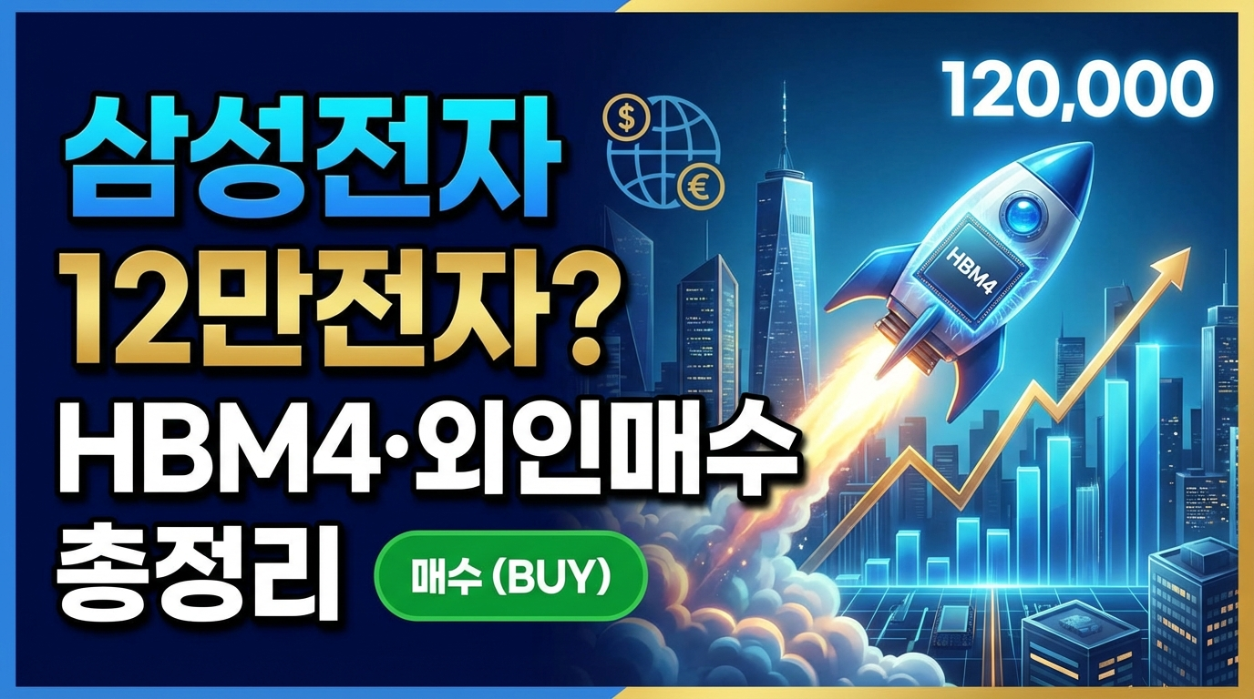 삼성전자 주가 11만7000원 역대 최고가 경신! 노무라 목표가 16만원, HBM4 엔비디아 납품 임박, 외국인 2조7000억 매수 배경, 2026년 영업이익 100조 전망, 메모리 슈퍼사이클 2027년까지 지속 전망 총정리