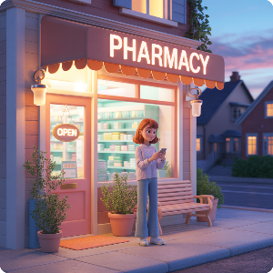 일요일(저녁) 문 여는 약국 이미지