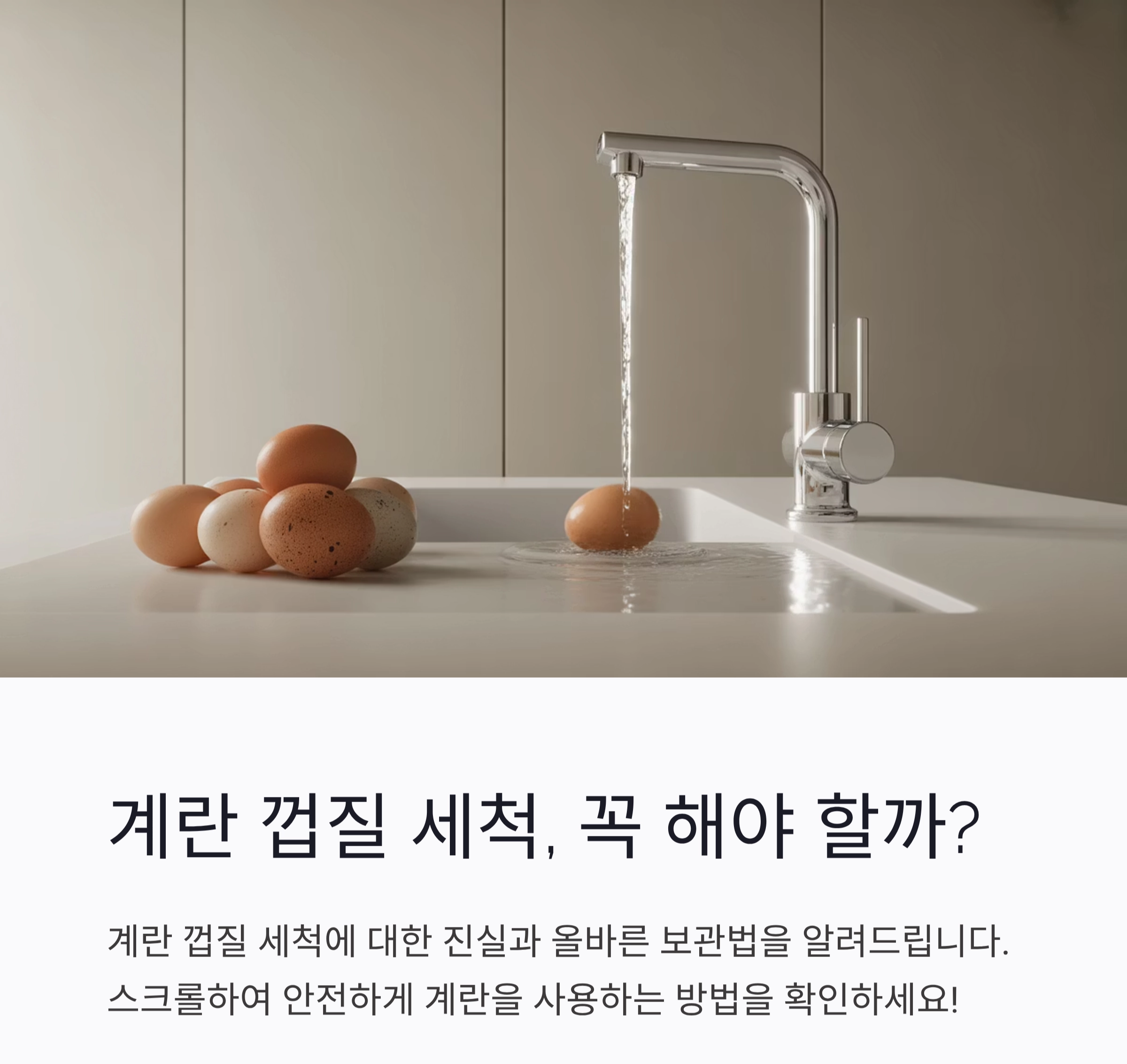 계란 껍질 세척, 꼭 해야 할까? 안전한 사용 가이드
