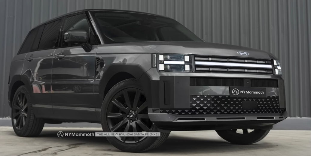 현대 싼타페 풀체인지 캘리그라피 예상도