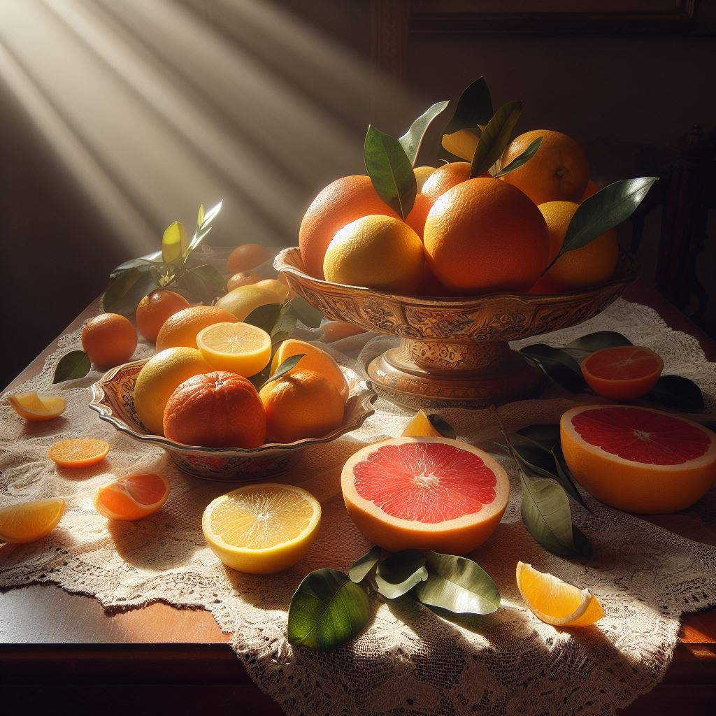 플라보노이드 함유 음식, 오렌지,레몬, 자몽