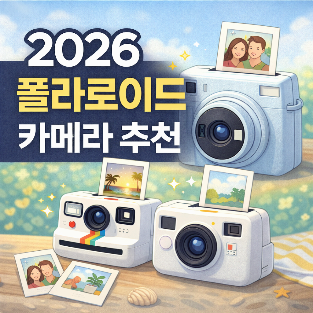 2026 폴라로이드 카메라 추천 BEST 5! 초보부터 감성 사진까지 완벽 정리!