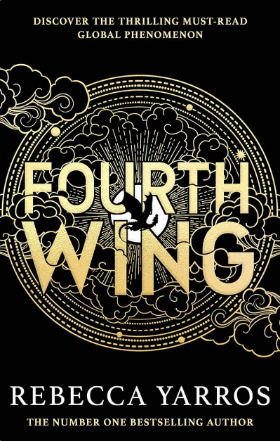 최근 전 세계적으로 인기 있는 판타지 로맨스 소설 『Fourth Wing』의 책표지