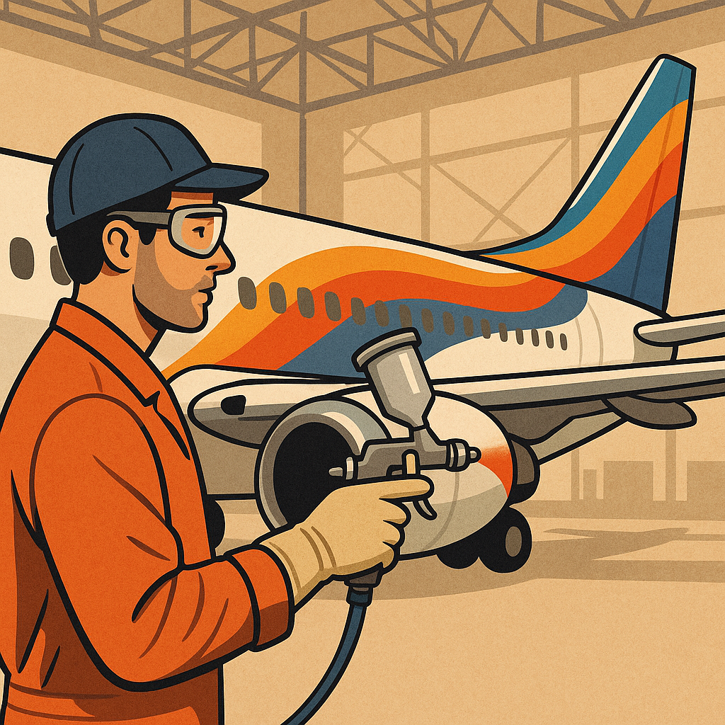 하늘을 수놓는 거대한 예술, 비행기 페인팅 아티스트의 세계