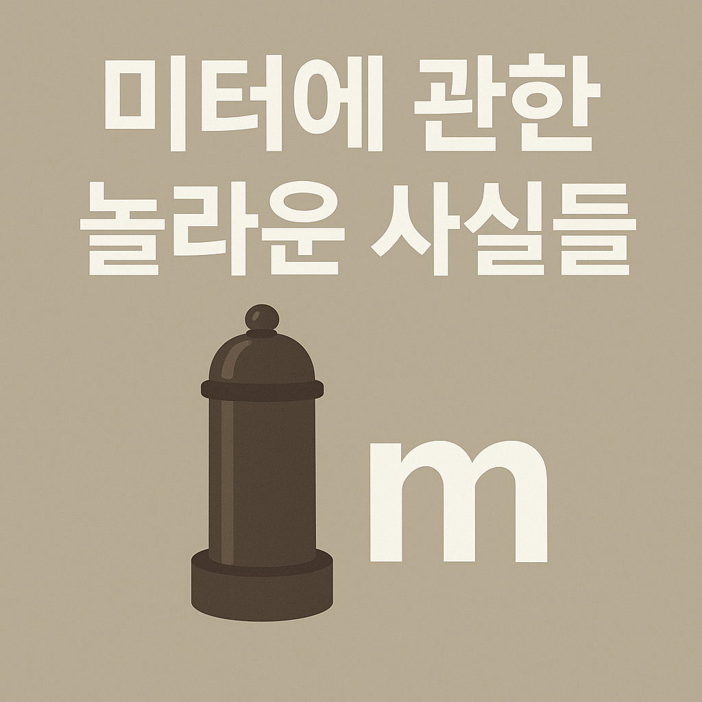미터에 얽힌 놀라운 사실들-썸네일