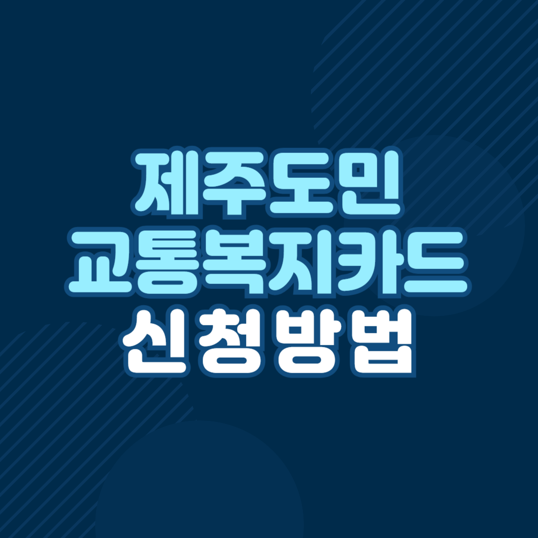 제주 교통복지카드
