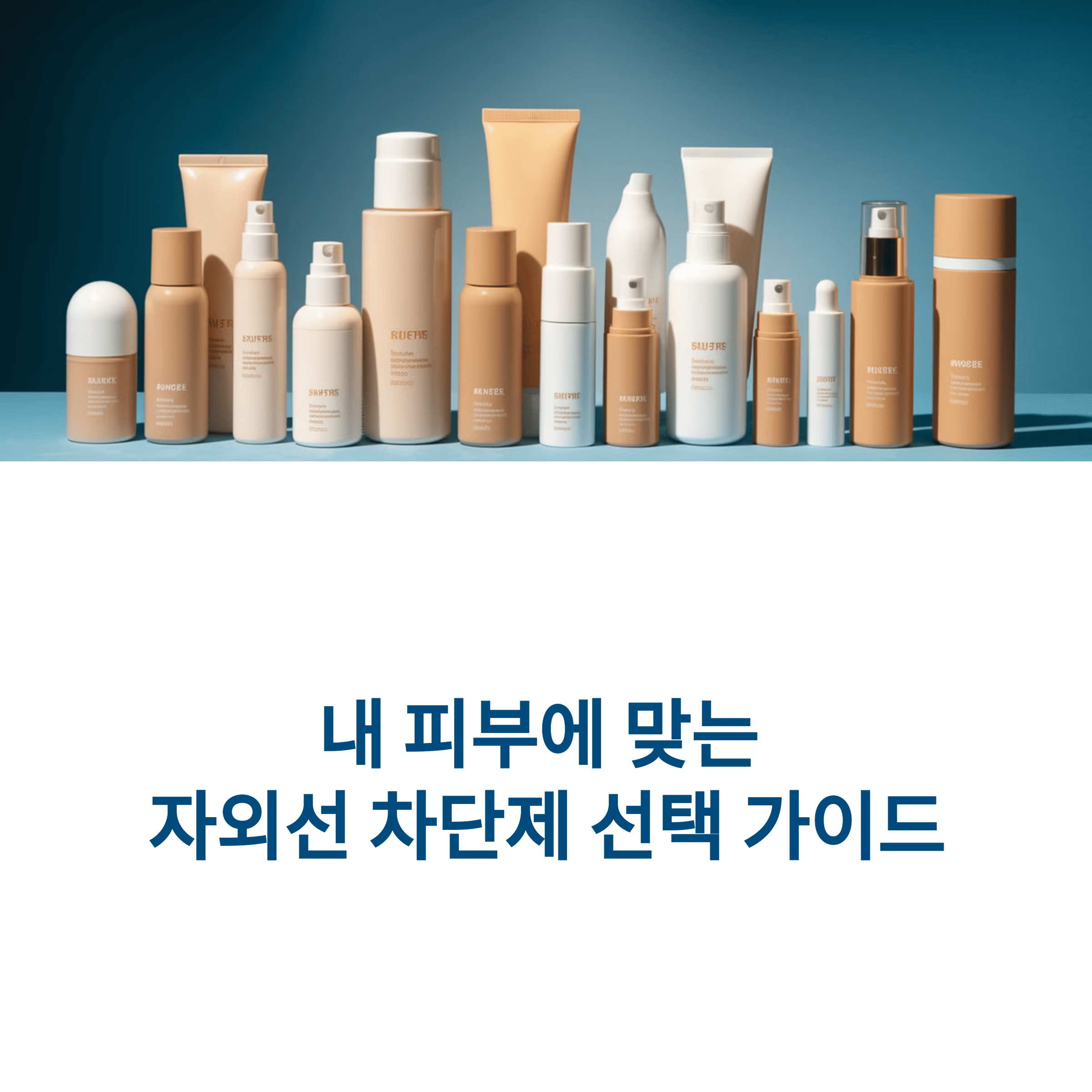 피부 타입별 자외선차단제 완벽 가이드🌞