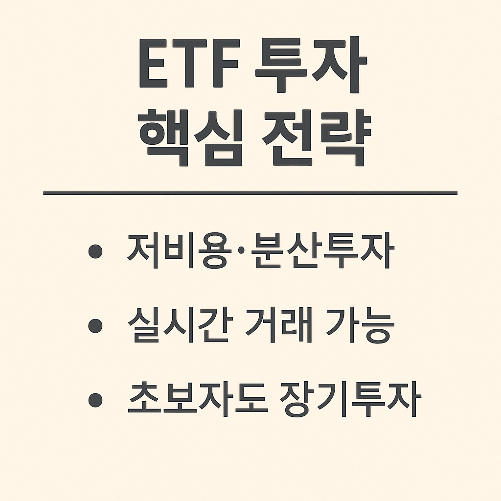 ETF투자핵심전략 요약 이미지