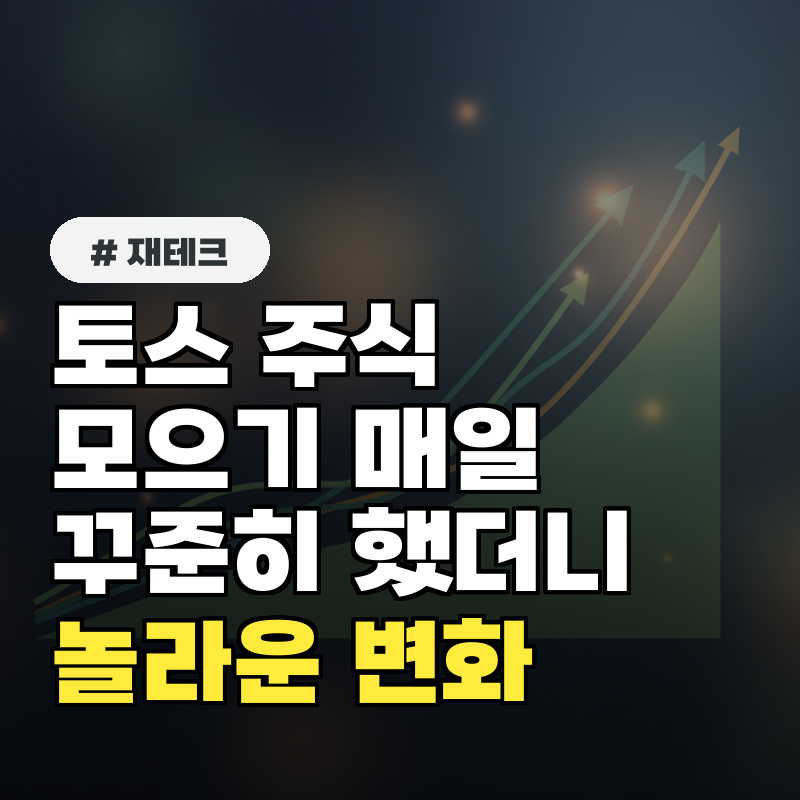 토스 주식모으기, 매일 꾸준히 했더니 생기는 놀라운 변화!
