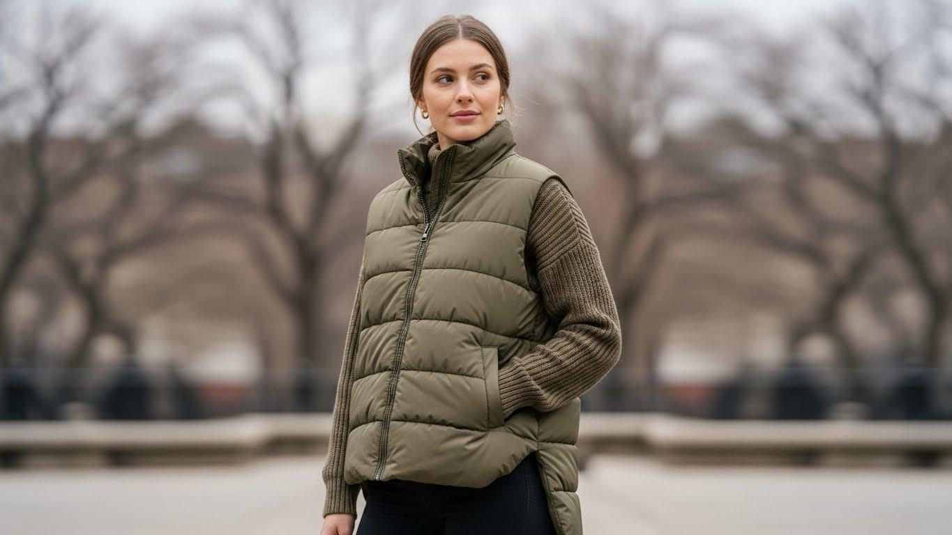 여성 패딩하프코트