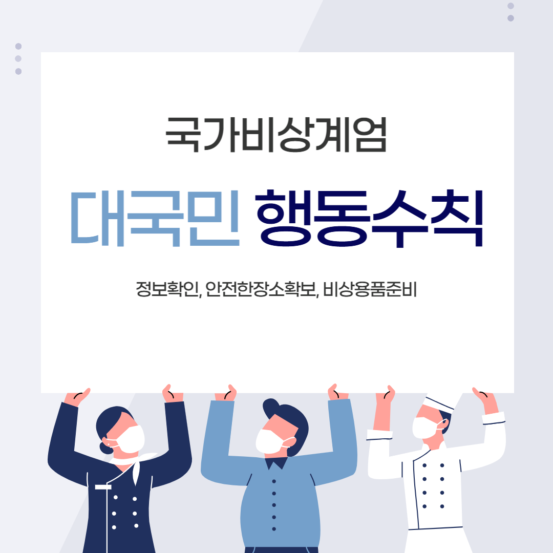 국가 비상계엄시 행동요령