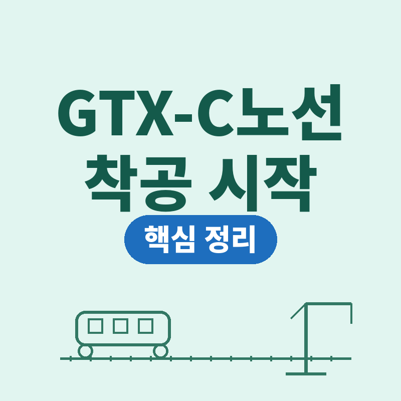 2026년 GTX-C노선 착공 구간 개통시기 이동시간 핵심 정리 썸네일