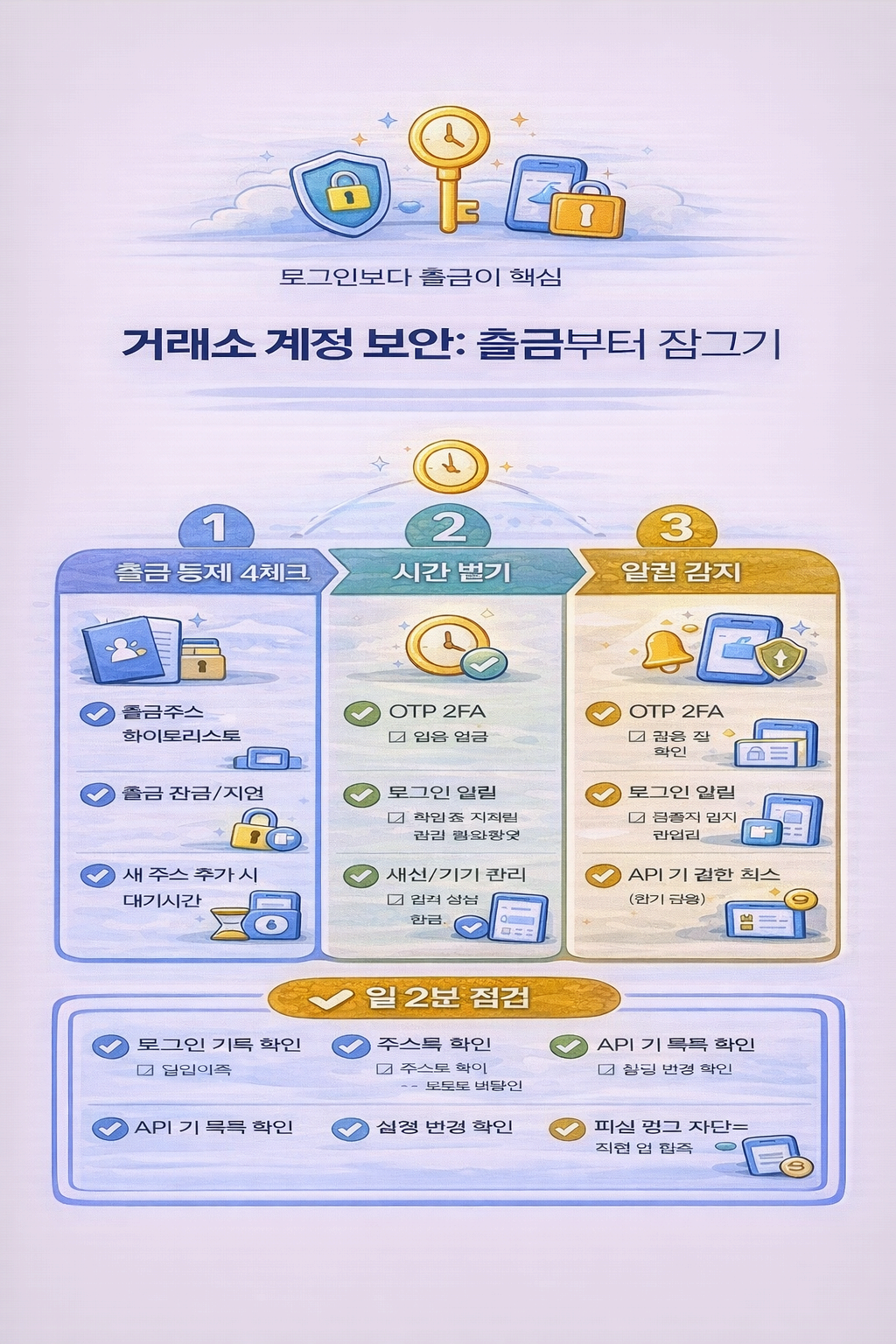 주식/코인 거래소 계정 보안(출금주소 화이트리스트 등)