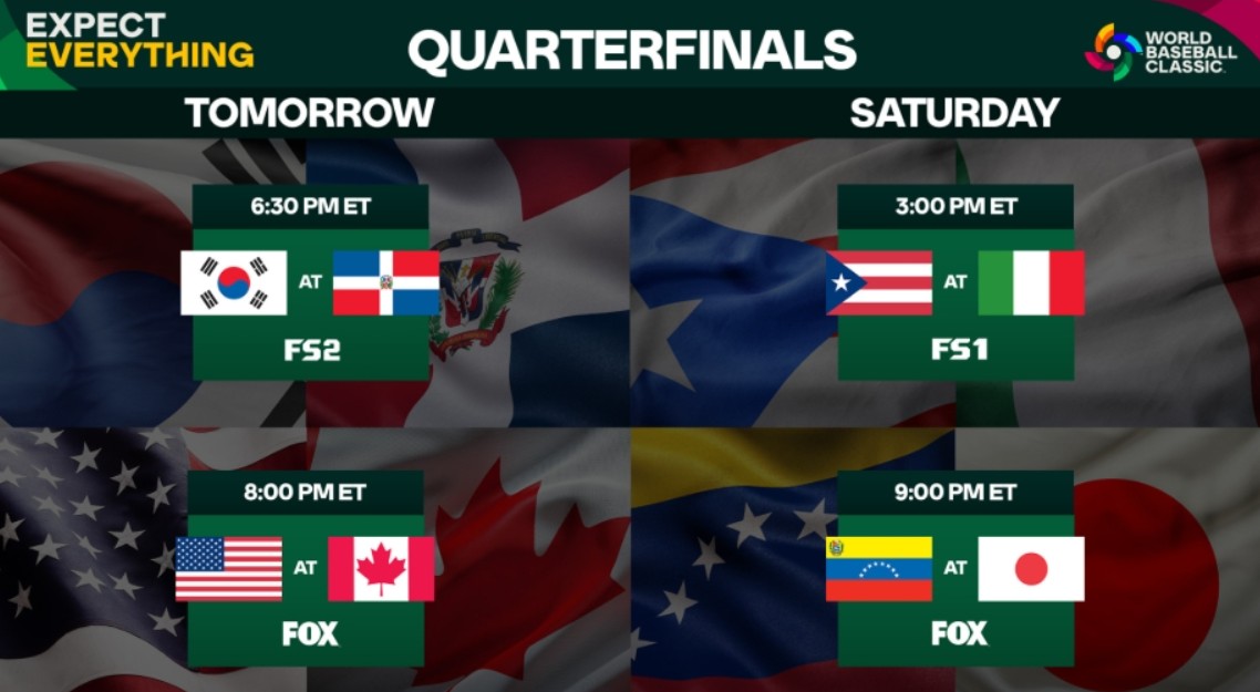 WBC 8강 대진표 썸네일