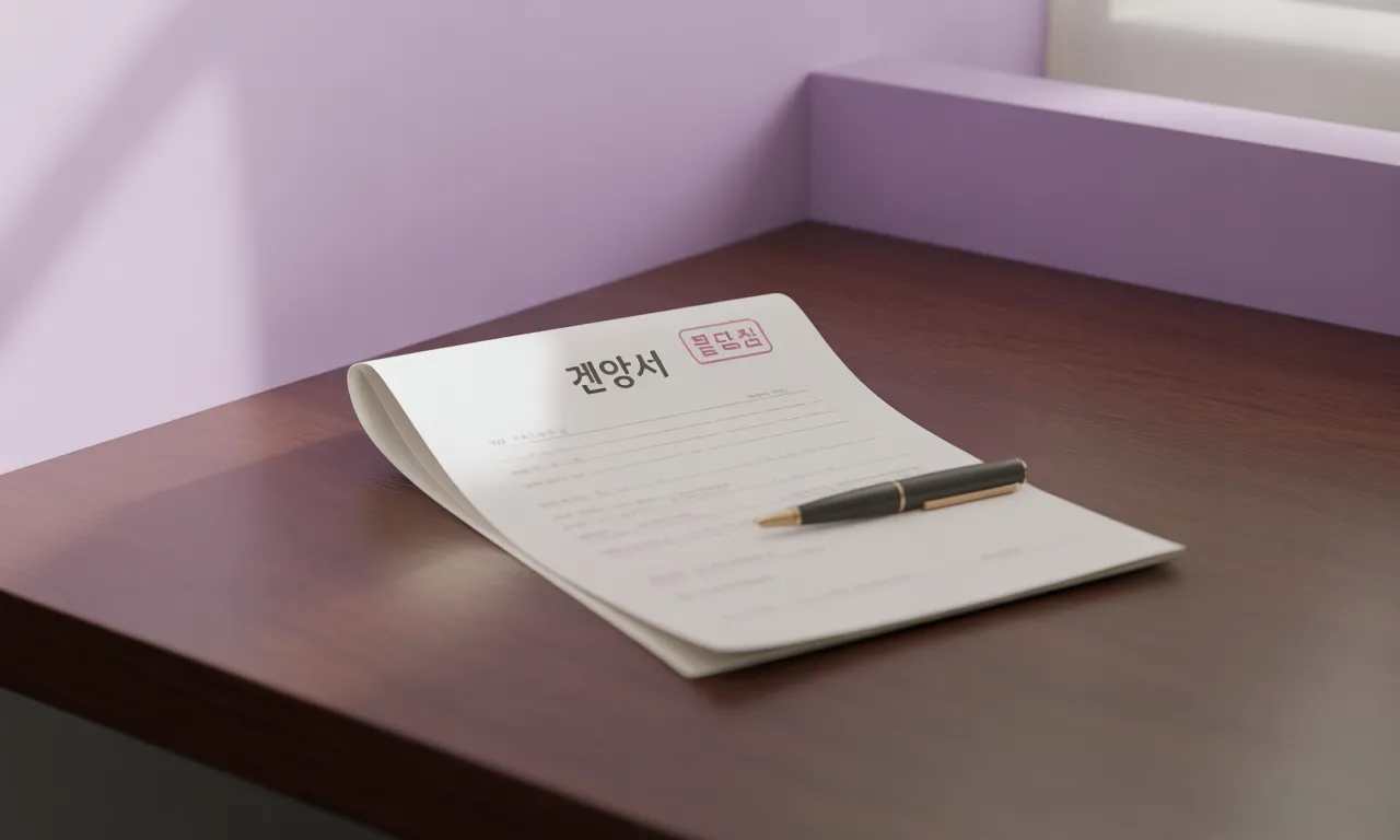 전세 계약서 작성