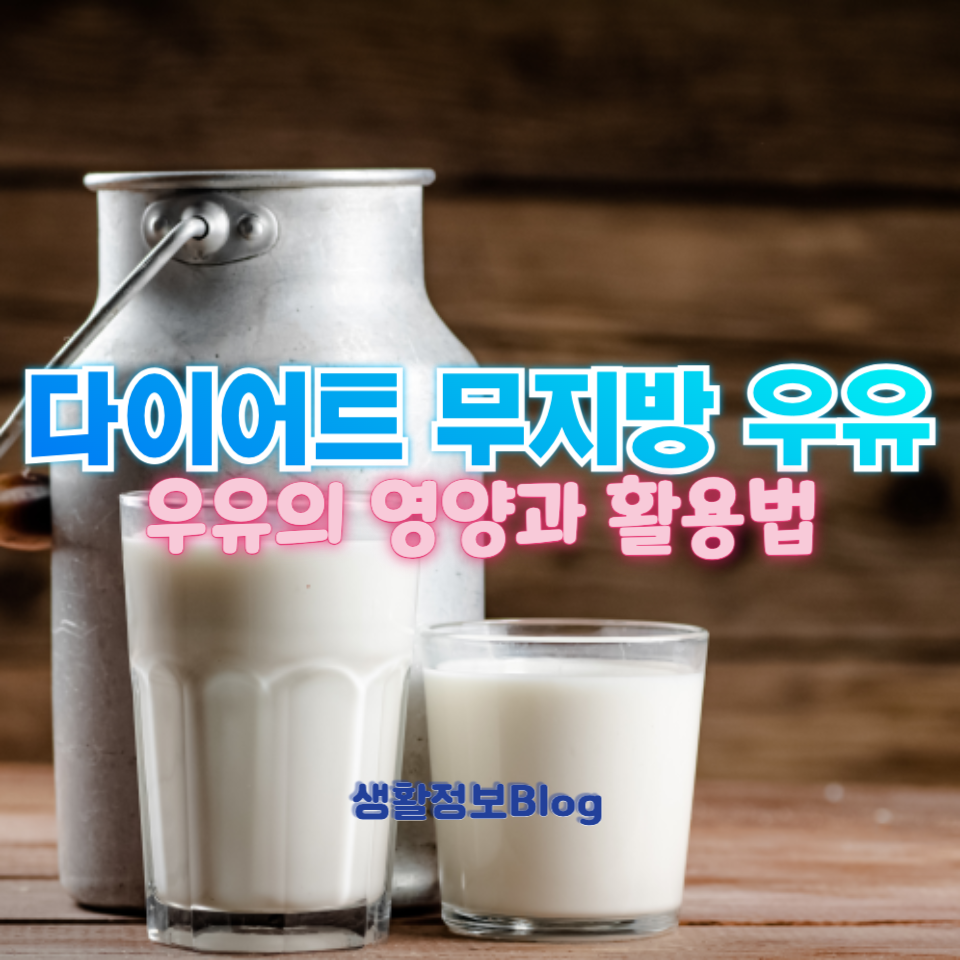 다이어트 무지방 우유