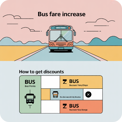 경기도 버스요금 인상 후? 할인받는 방법 이미지