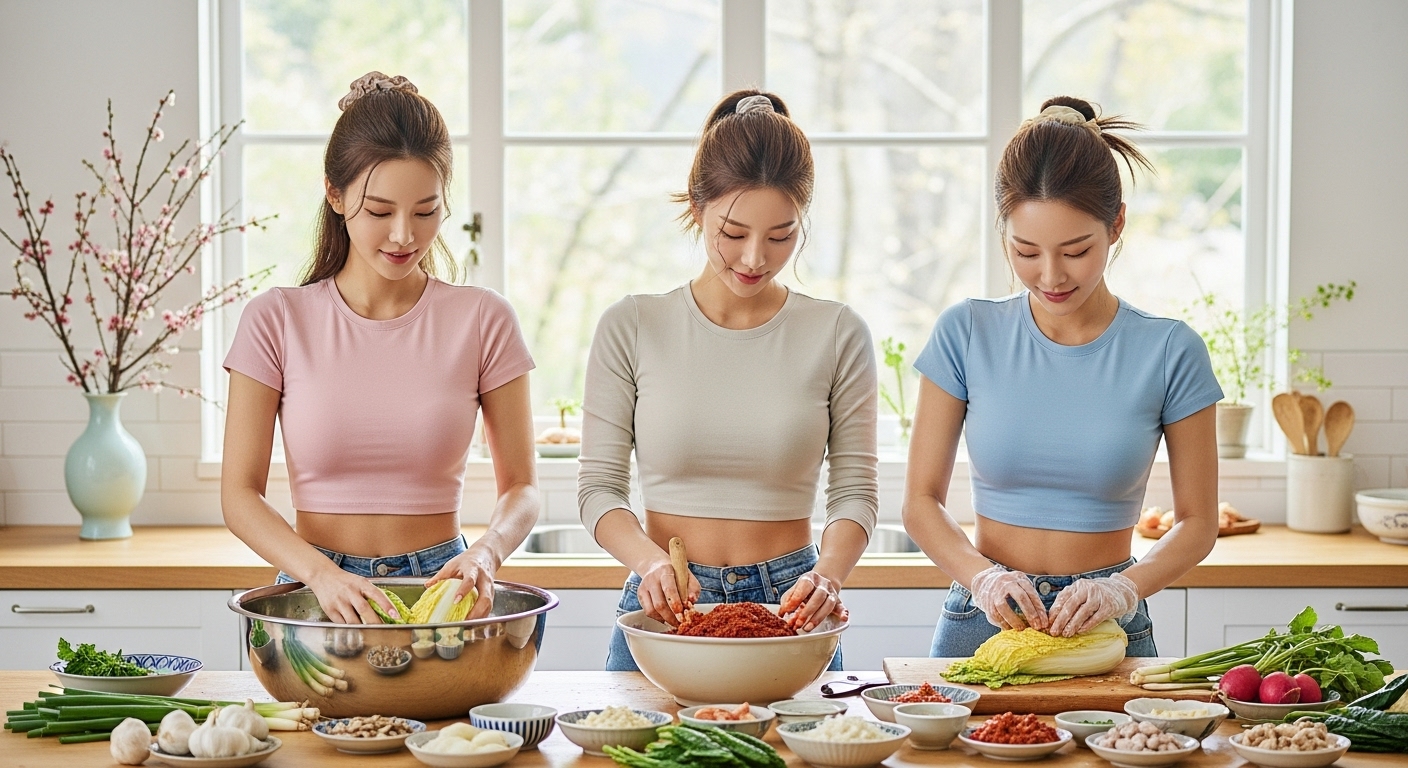 김장을 하는 여자들