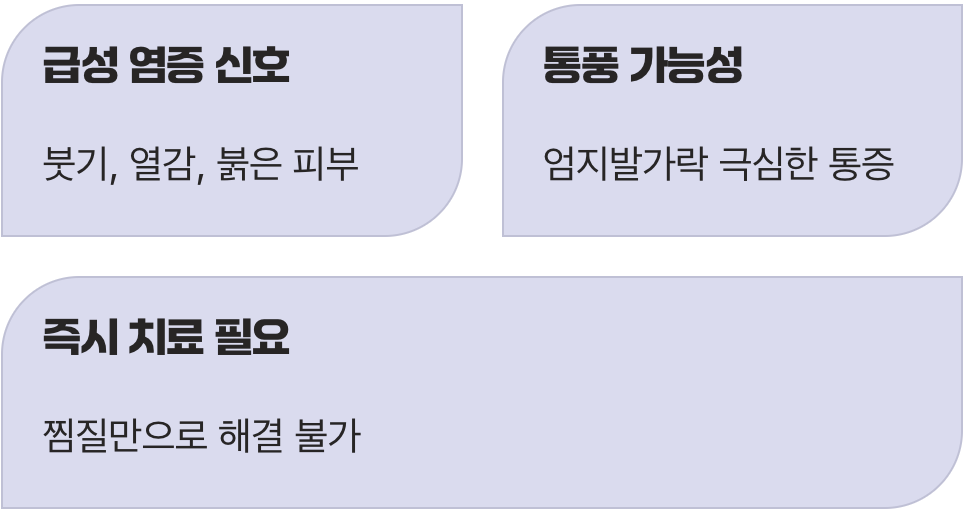 이유 없는 붓기, 열감, 그리고 붉은 기운
