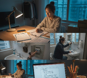 자취방 하자 점검중