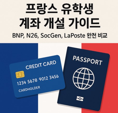 프랑스 유학생 계좌 개설 사진