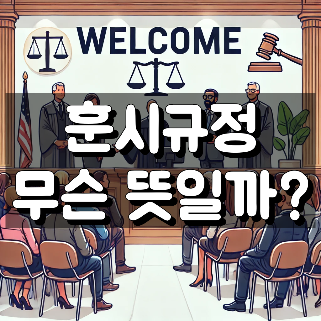 훈시규정 뜻 대표 이미지