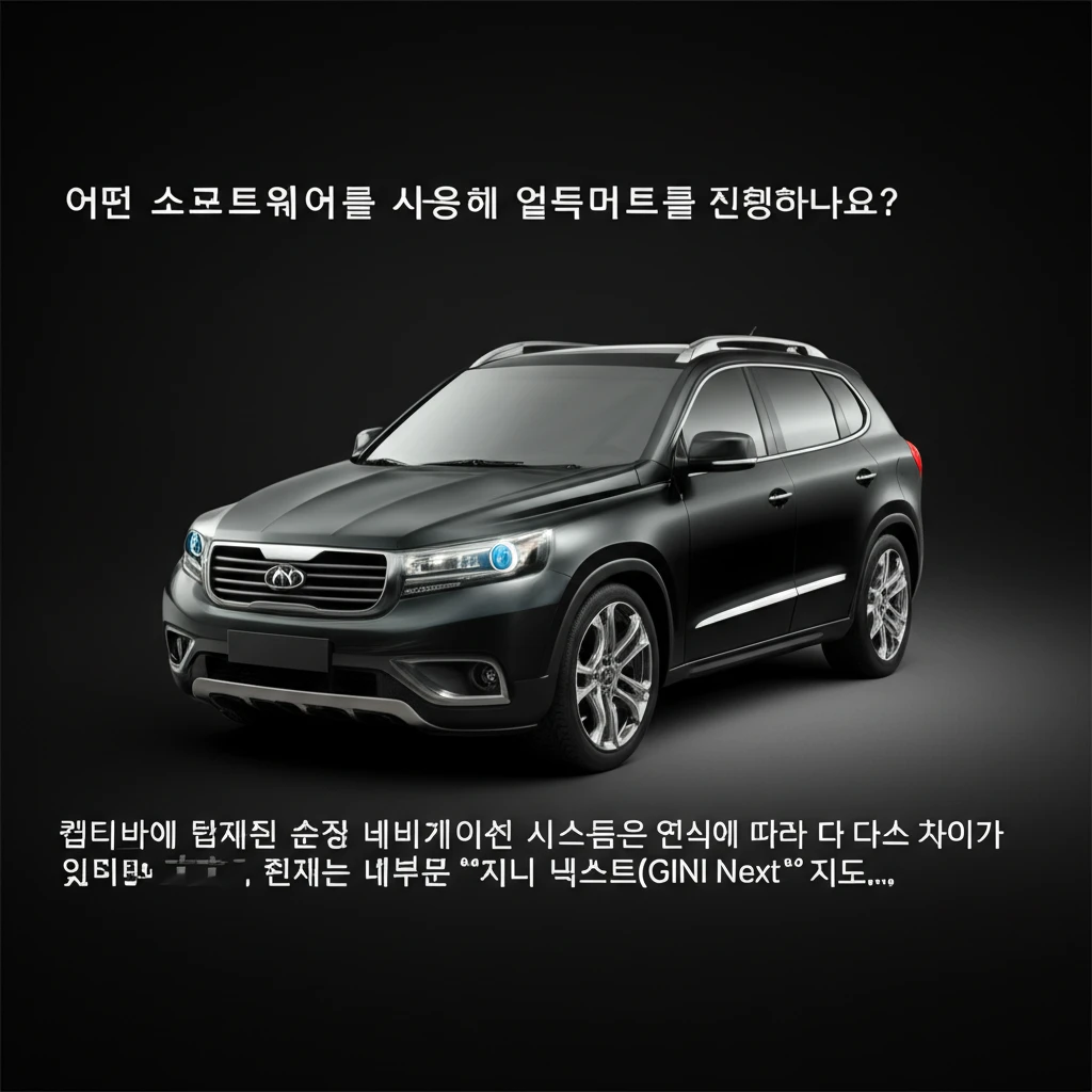 지니 넥스트 캡티바 순정 네비 최신 ..