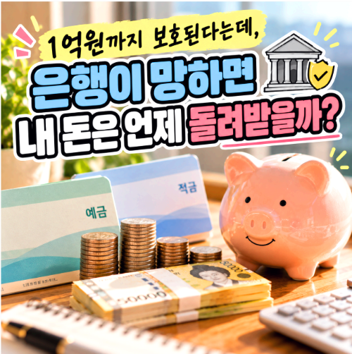 예금자보호제도 1억원까지 보호된다는데, 은행이 망하면 내 돈은 언제 돌려받을까?