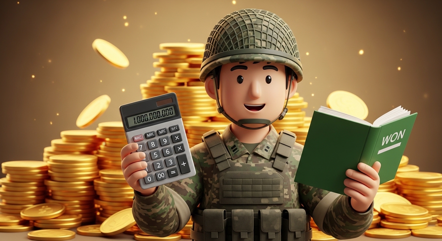 일반 적금 vs 군인공제회 계산법 비교표