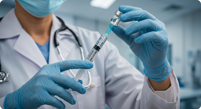 대상포진_예방접종_주사기를_들고있는_의사