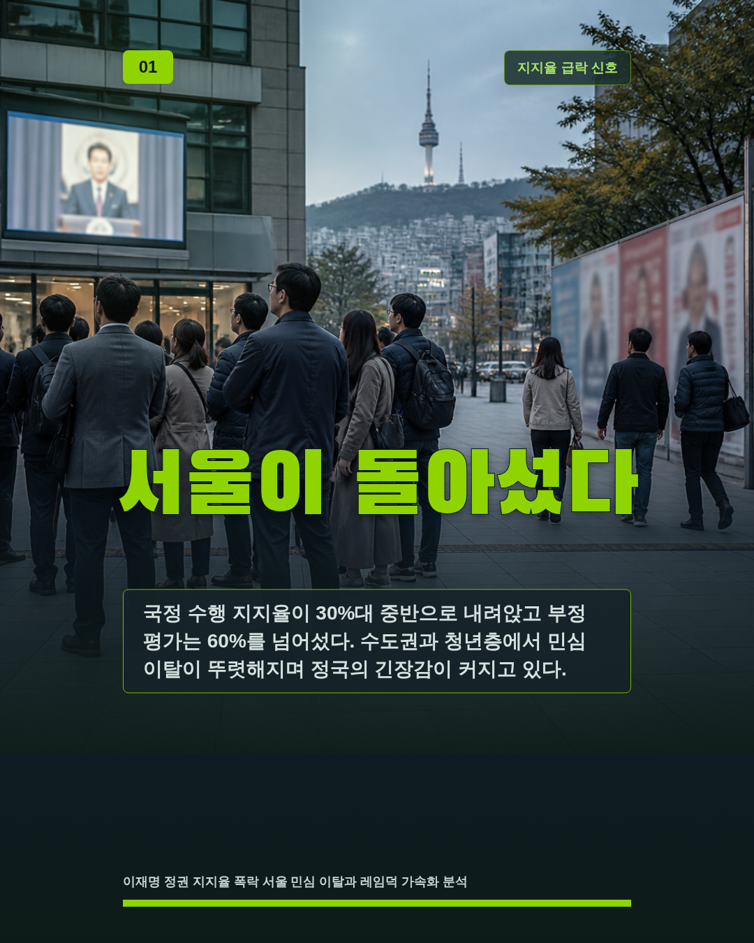 서울이 돌아섰다