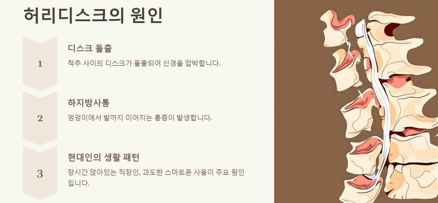 허리디스크 다리저림 및 치료법
