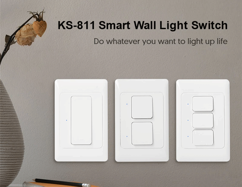 스마트스위치 1구부터 3구까지 나열이 되어 있어 선택할 수 있습니다.