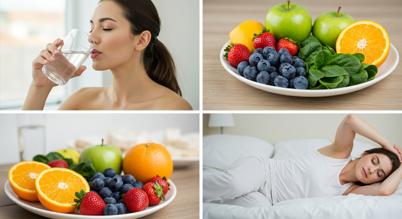 균형잡힌 식단과 충분한 수면