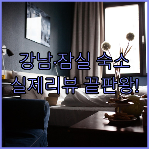 강남 비즈니스 호텔부터 잠실 호캉스 ..