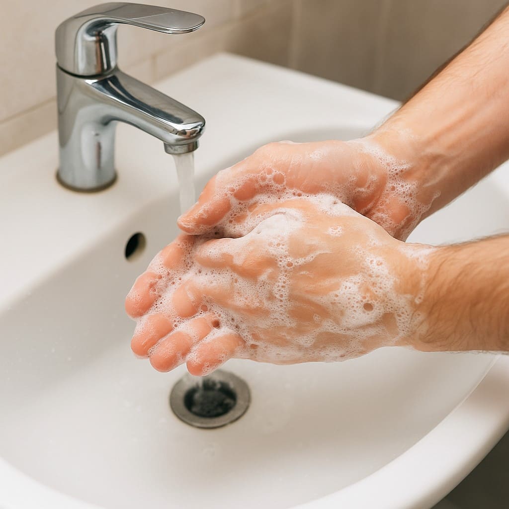 독감을 예방하는 손씻기