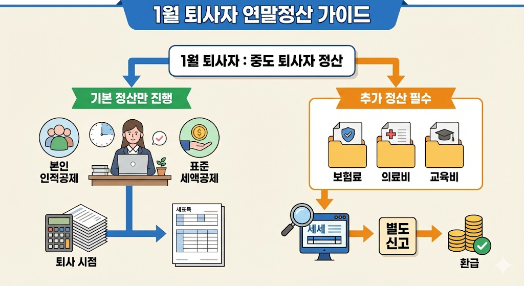1월 퇴사자 연말정산 방법