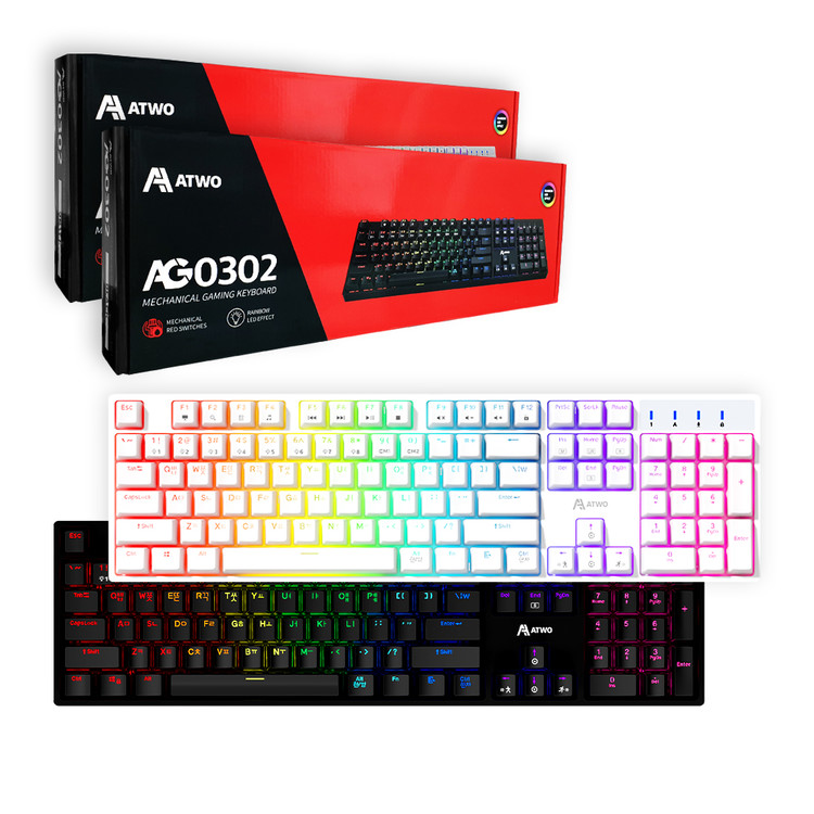 A2 AG0302 LED 게이밍 메카닉 키보드
