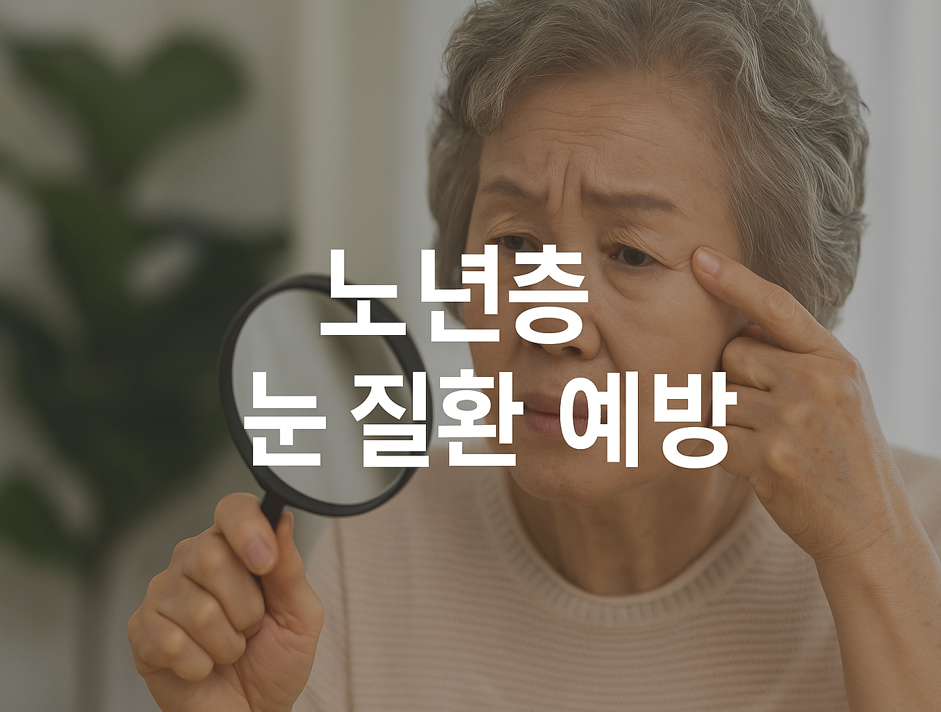 노년층 눈 질환 예방