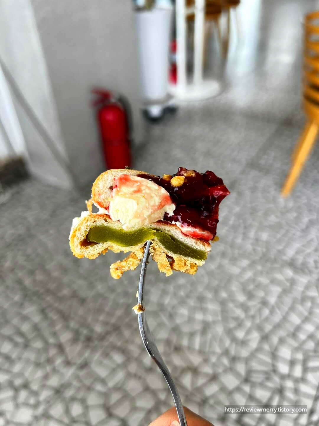맘모스빵 단면